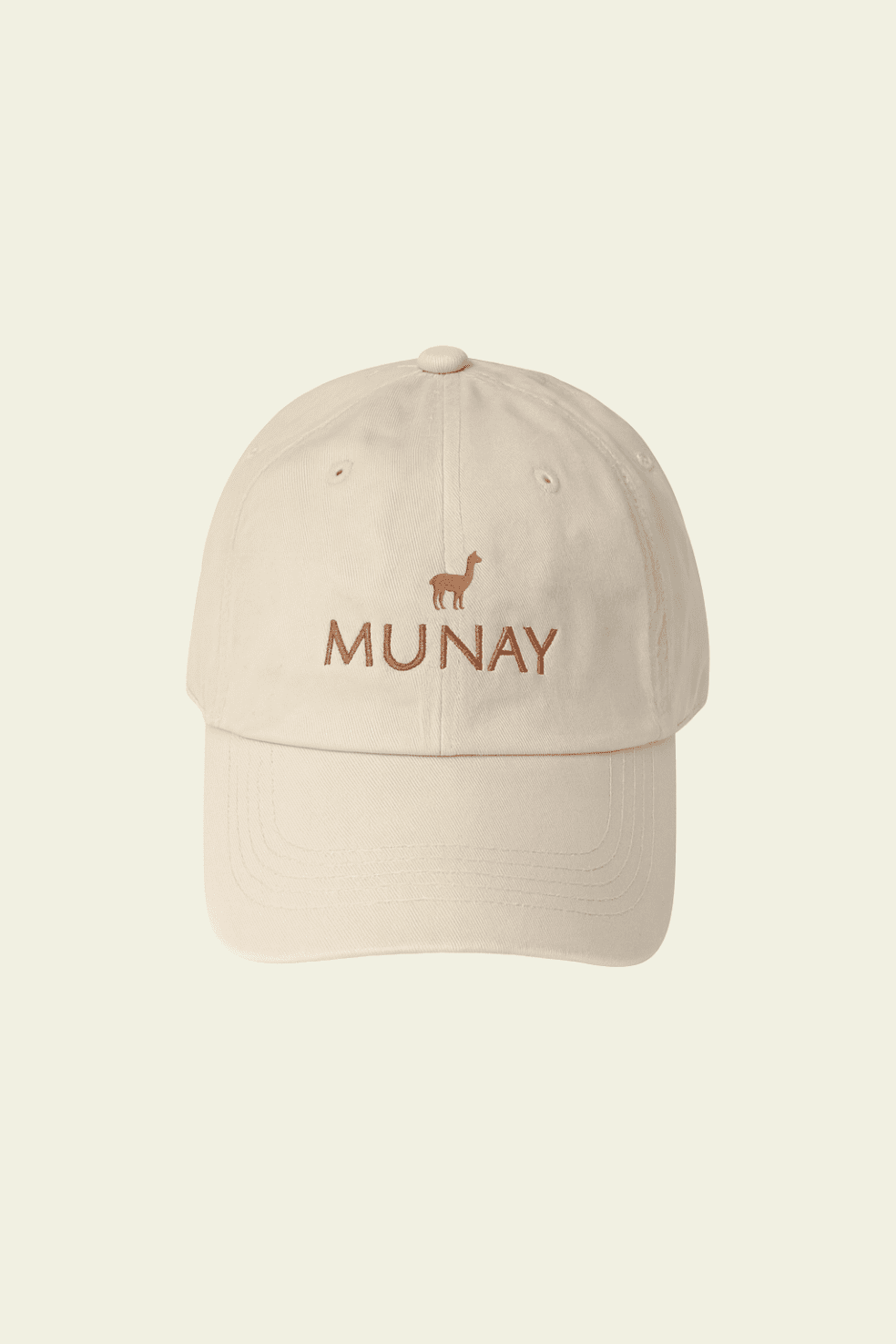 Luxury baby alpaca cap Wayna in cream, made in Peru by Munay